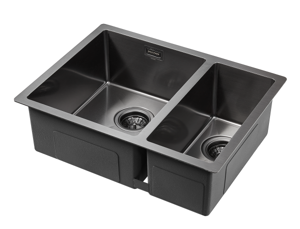 Paulmark Мойка нерж. сталь AISI304 ANNEX, PM545944-GML, вороненая сталь, левая, PVD, 590х440мм Paulmark Мойка нерж. сталь AISI304 ANNEX, PM545944-GML, вороненая сталь, левая, PVD, 590х440мм