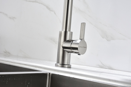 Paulmark Смеситель для кухни Halt, никель, Ha214021-Ni