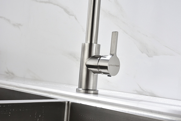 Paulmark Смеситель для кухни Halt, никель, Ha214021-Ni