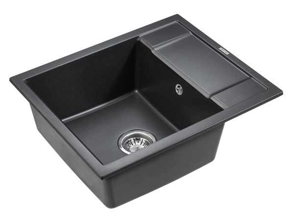 Paulmark Мойка кварцевая OPTIMUM, PM216050-BL, черный , 600х500 мм Paulmark Мойка кварцевая OPTIMUM, PM216050-BL, черный , 600х500 мм