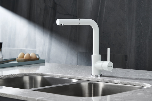 Paulmark Смеситель для кухни Kassel, белый матовый полностью, Ka214311-431TW