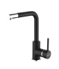 Paulmark Смеситель для кухни HONNER, Ho212018-418. Чёрный металлик