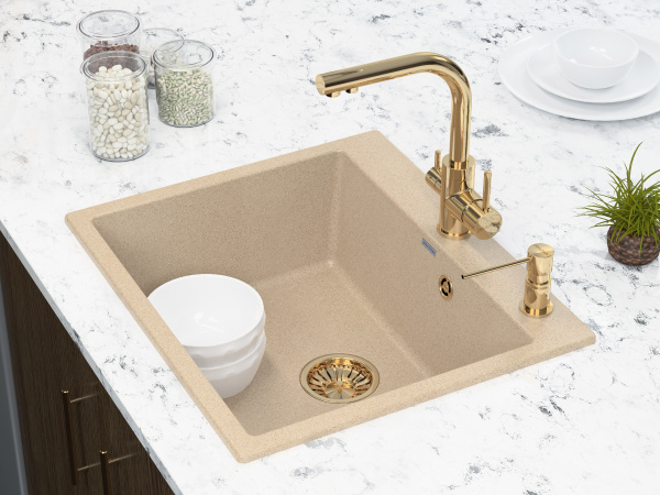 Paulmark Смеситель для кухни ESSEN, золото, 213011-G