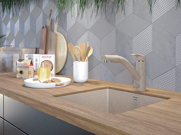 Paulmark Смеситель для кухни HESSEN, песочный, He213017-302