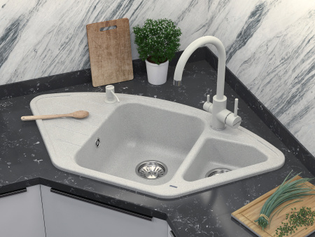 Paulmark Смеситель для кухни ESSEN, серый, 213211-310