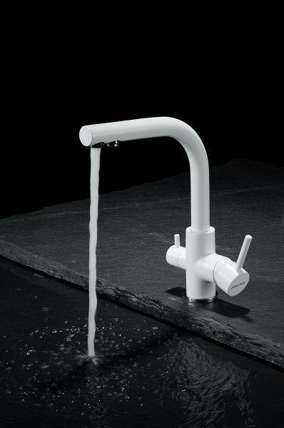 Paulmark Смеситель для кухни ESSEN, белый матовый полностью, 213011-431TW