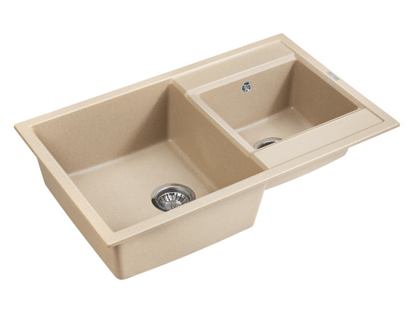 Paulmark Мойка кварцевая TANDEM, PM238250-QU, кварц, 820х500 мм