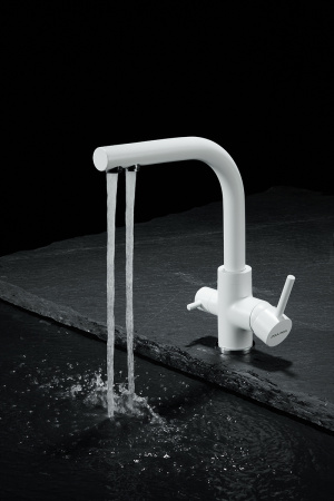 Paulmark Смеситель для кухни ESSEN, белый матовый полностью, 213011-431TW