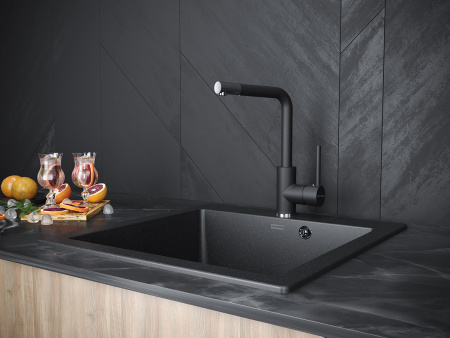 Paulmark Смеситель для кухни HONNER, Ho212018-401TB, Антрацит полностью