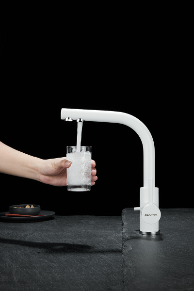 Paulmark Смеситель для кухни ESSEN, белый матовый полностью, 213011-431TW