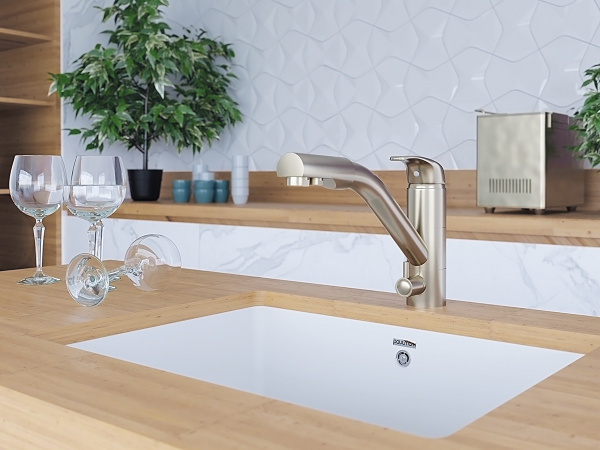 Paulmark Смеситель для кухни HESSEN, на две воды,бронза, He213017-BR