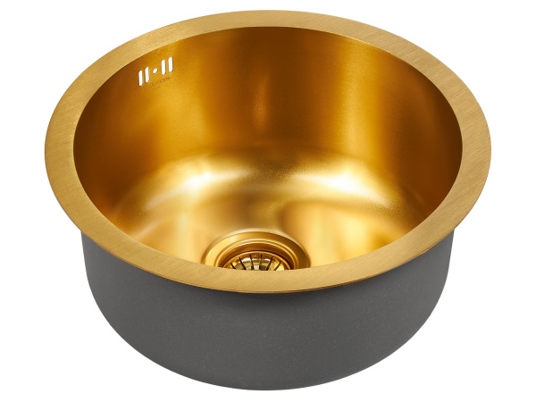 Paulmark Мойка нерж. Сталь  AISI304 WERRA, PM404646-BG, брашированная нерж. сталь, D460мм Paulmark Мойка нерж. Сталь  AISI304 WERRA, PM404646-BG, брашированная нерж. сталь, D460мм