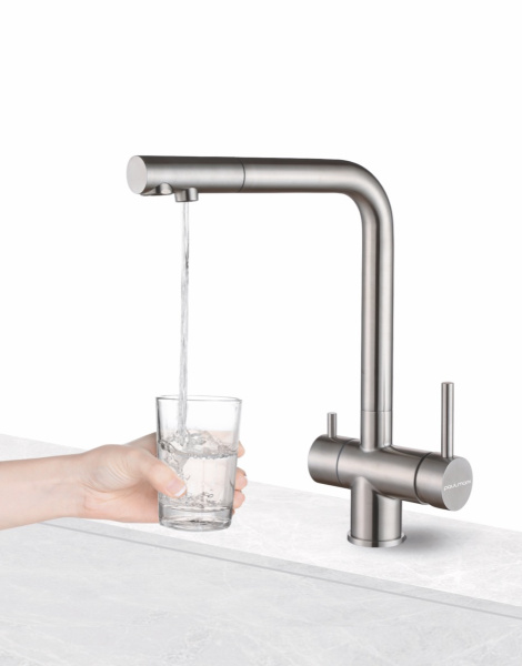 Paulmark Смеситель для кухни SKALEN, серый , 213020-310