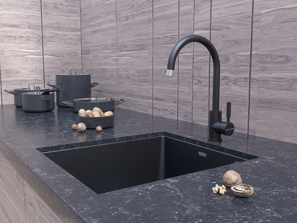 Paulmark Смеситель для кухни Holstein, антрацит, Ho212063-401