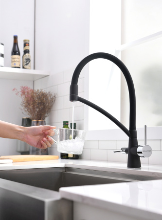 Paulmark Смеситель для кухни SIEGEN, антрацит, Si213111-401