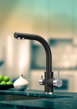 Paulmark Смеситель для кухни ESSEN, антрацит, 213011-401