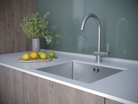 Paulmark Смеситель для кухни Bend, нержавеющая сталь, Be212066-SS