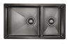 Paulmark Мойка нерж. сталь AISI304 OSSER, PM527844-GM, вороненая сталь, 780х440мм